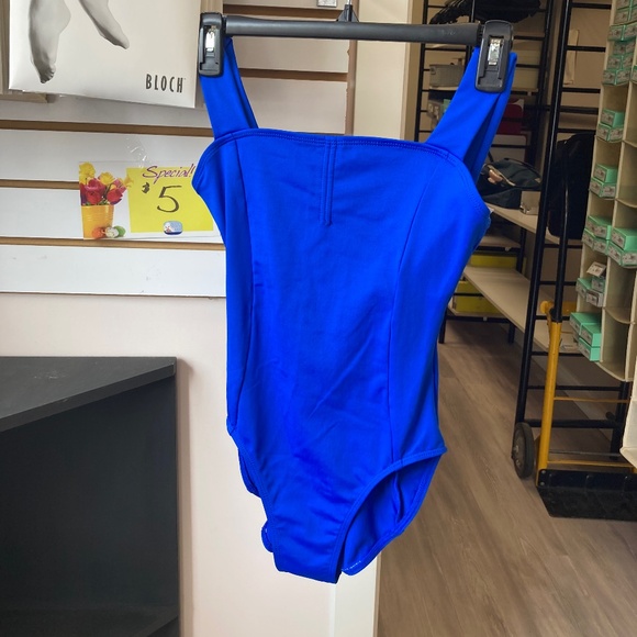 Mondor Wide-Strap Royal Blue Leotard - Picture 1 of 2